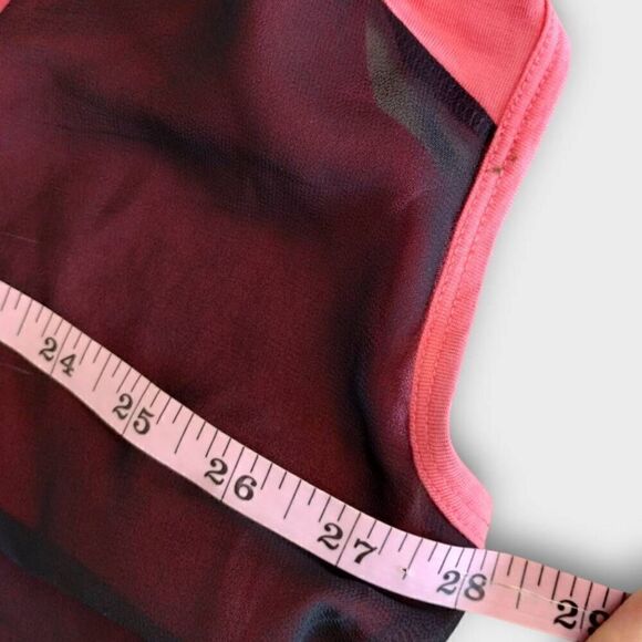 Lane Bryant Womens Tshirt Sz 18 Jet Setter Graphic Coral Sleeveless Scoop Y2K - Picture 7 of 12